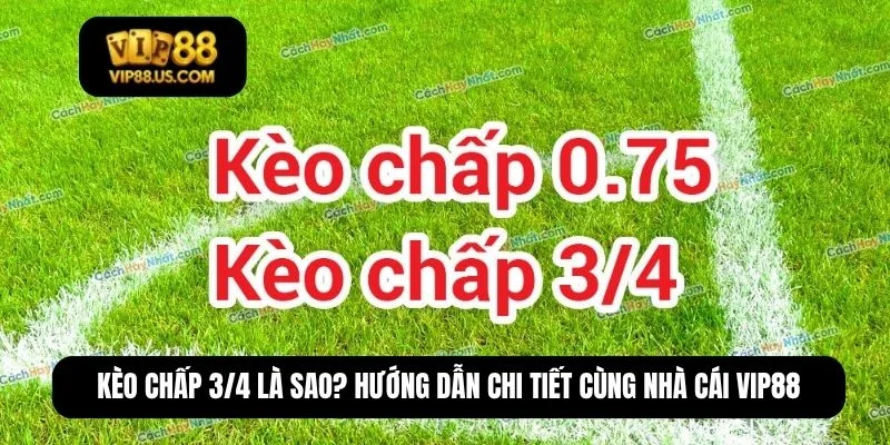 kèo chấp 3/4 là sao