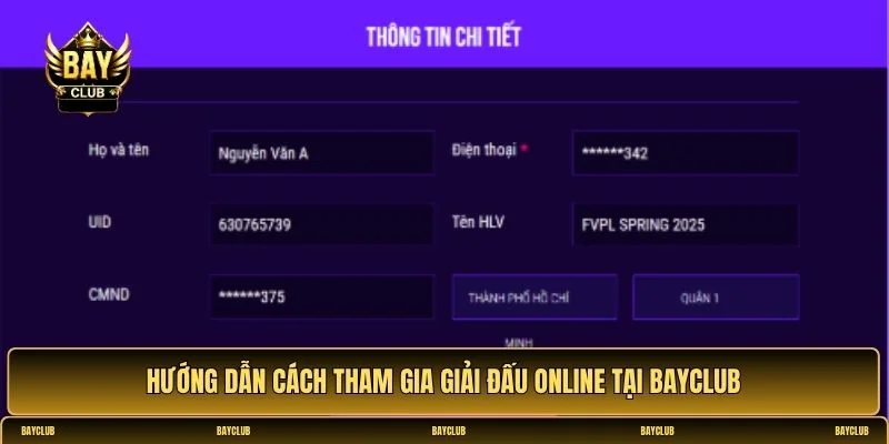Hướng dẫn tham gia giải đấu online tại BayClub